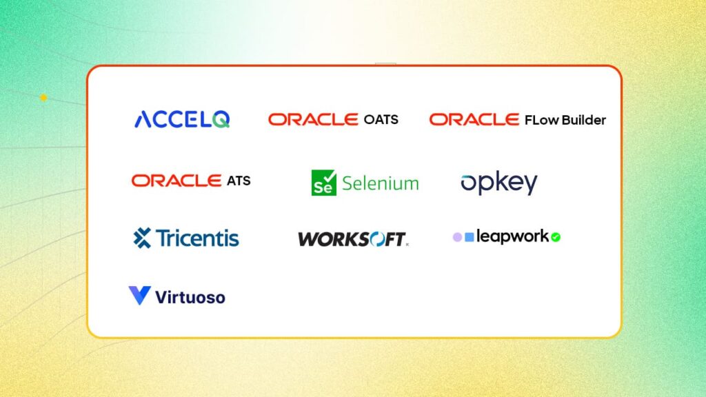 Top 10 oracle cloud testing tools