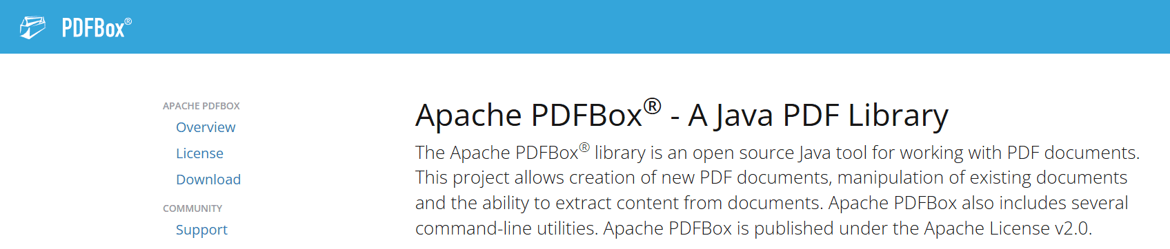 Apache PDF Tool